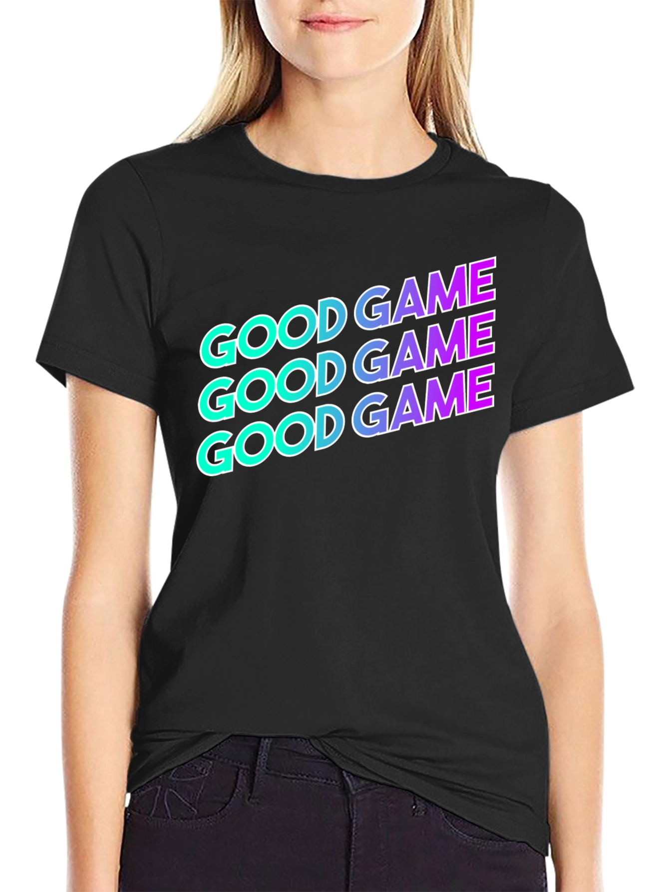 Good Game Graphic T-Shirt - Black