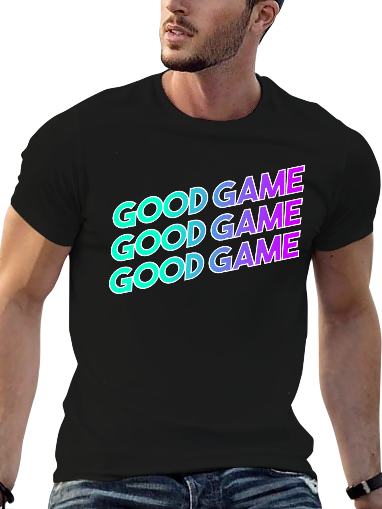 Good Game Graphic T-Shirt - Black
