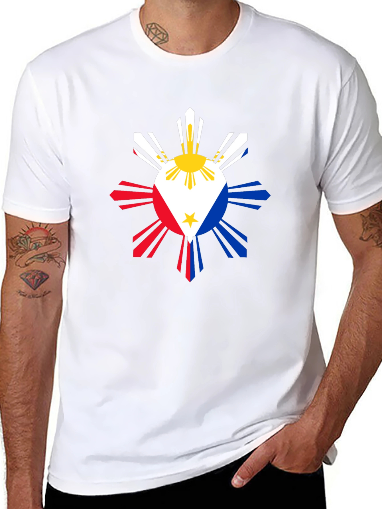Philippine Flag Inspired Graphic Tee