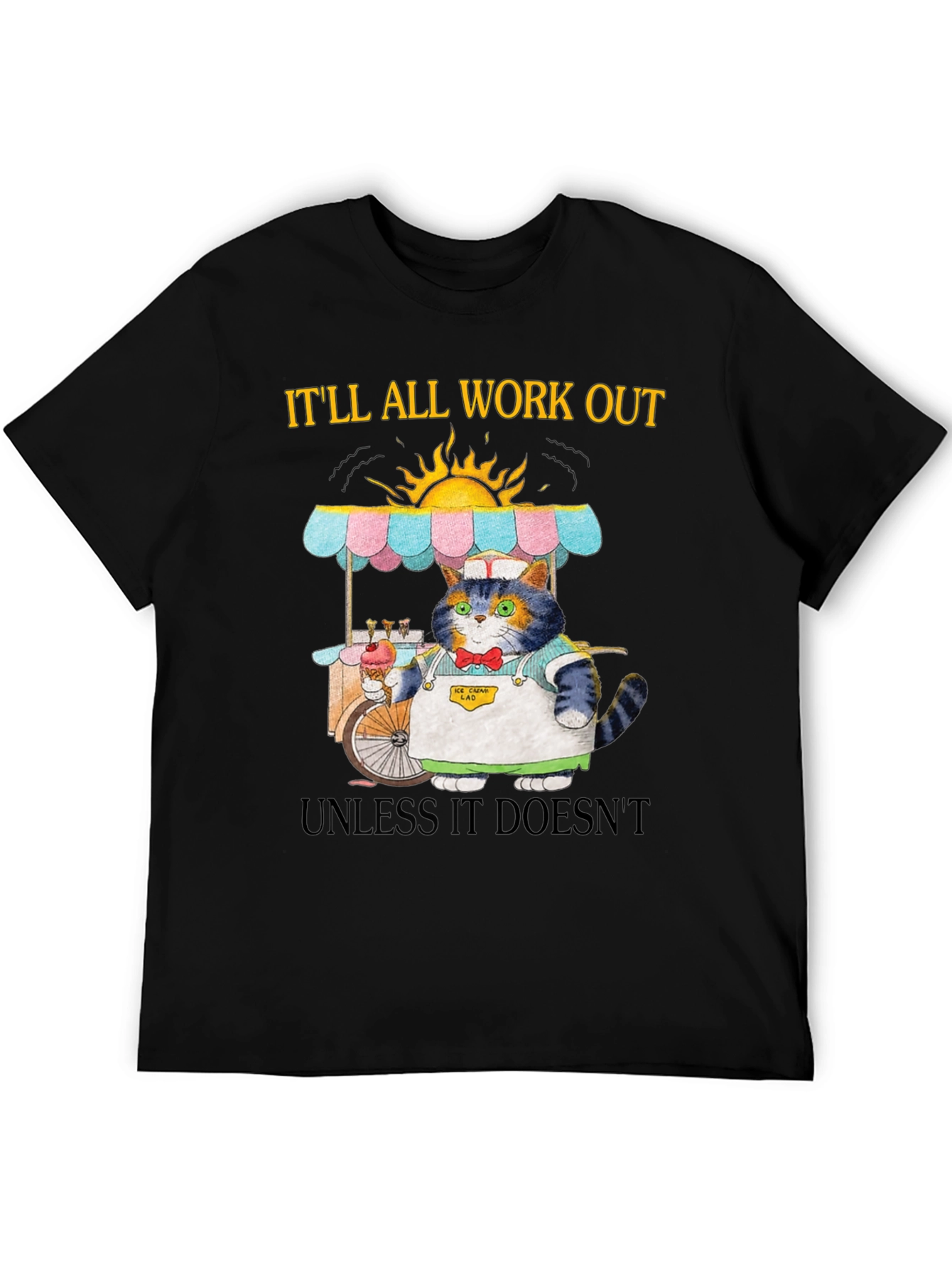 Cat Ice Cream Vendor T-Shirt