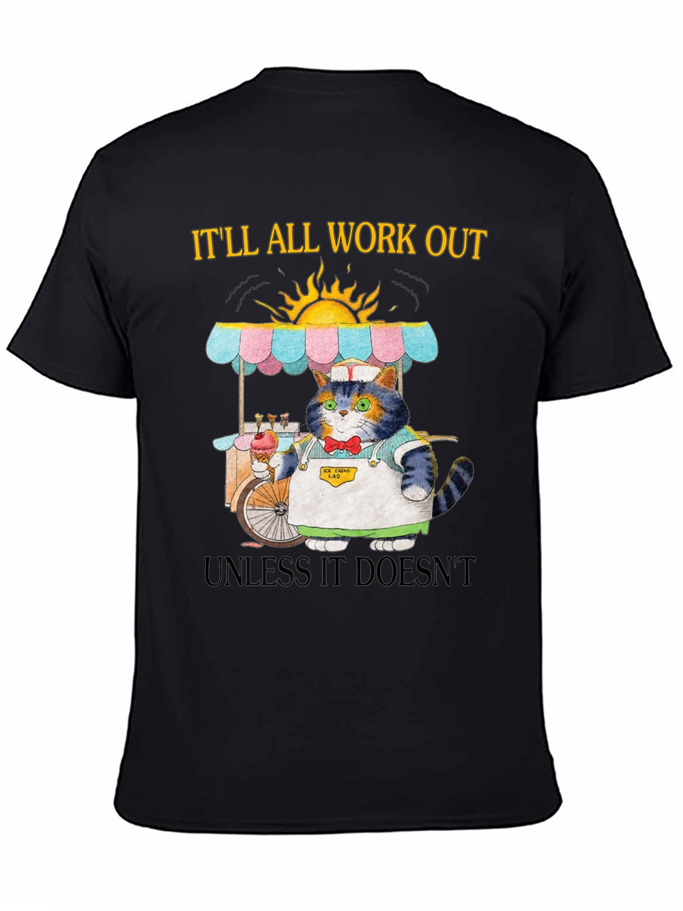 Cat Ice Cream Vendor T-Shirt