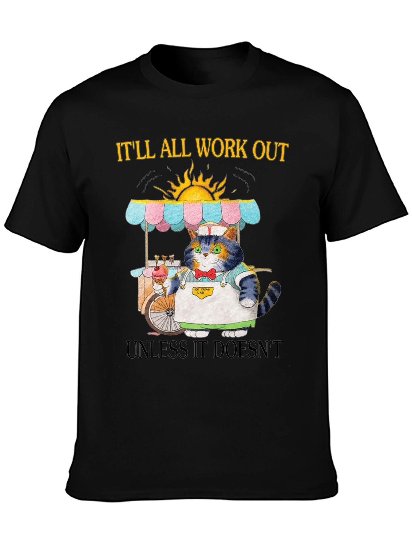 Cat Ice Cream Vendor T-Shirt