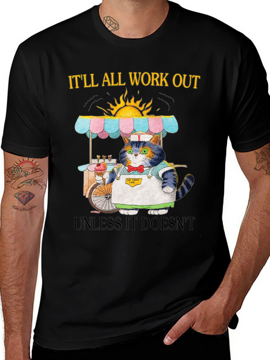 Cat Ice Cream Vendor T-Shirt