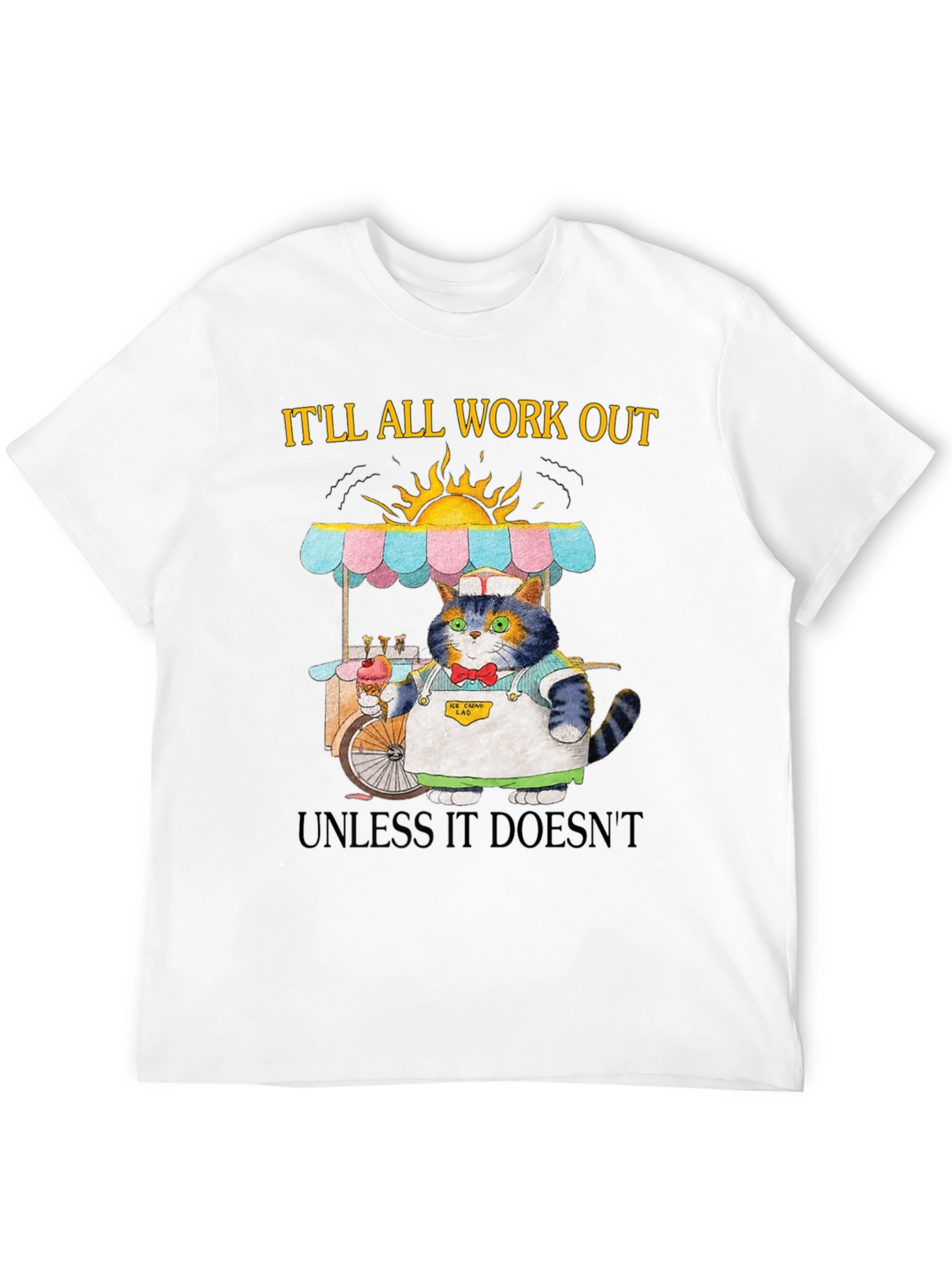 Cat Ice Cream Vendor T-Shirt