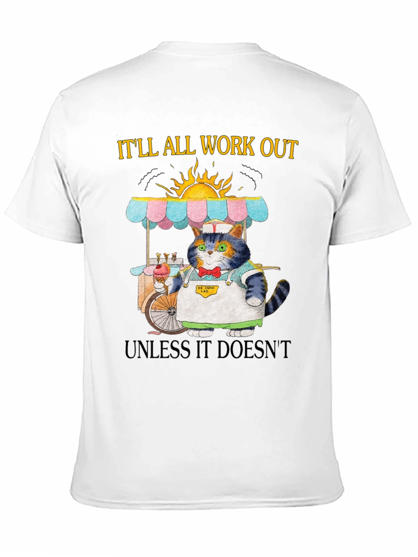 Cat Ice Cream Vendor T-Shirt