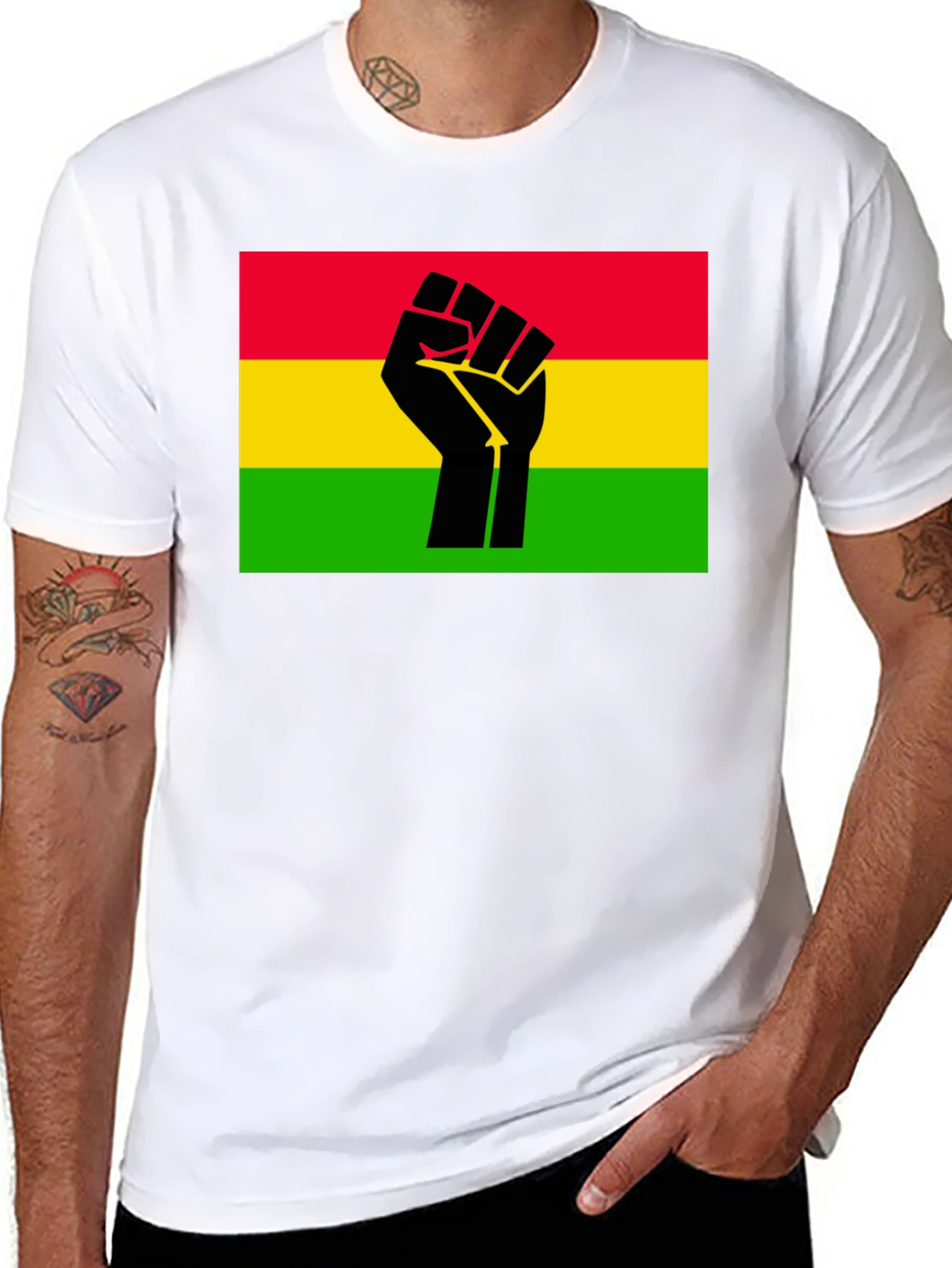 Pan-African Fist T-Shirt - Black Unity