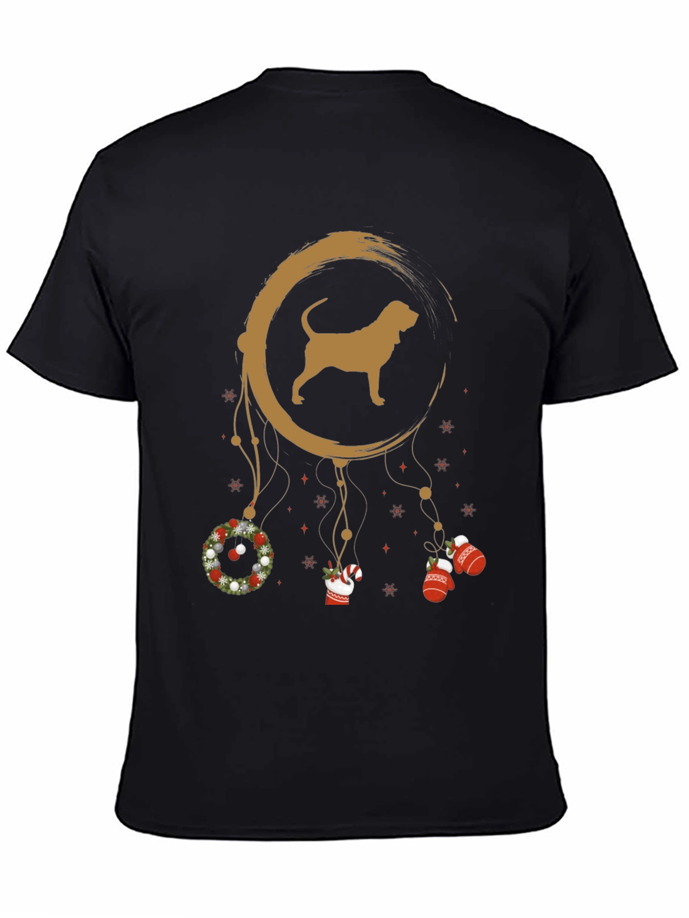 Christmas Dog Dreamcatcher T-Shirt - Holiday Novelty Tee