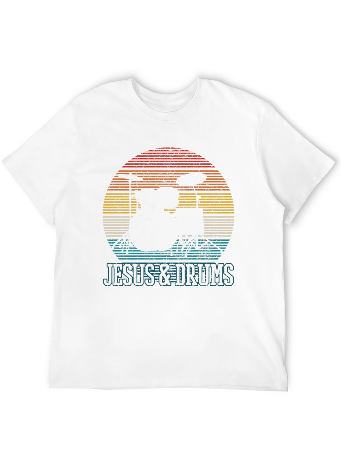 Jesus & Drums T-Shirt - Music Lover Tee