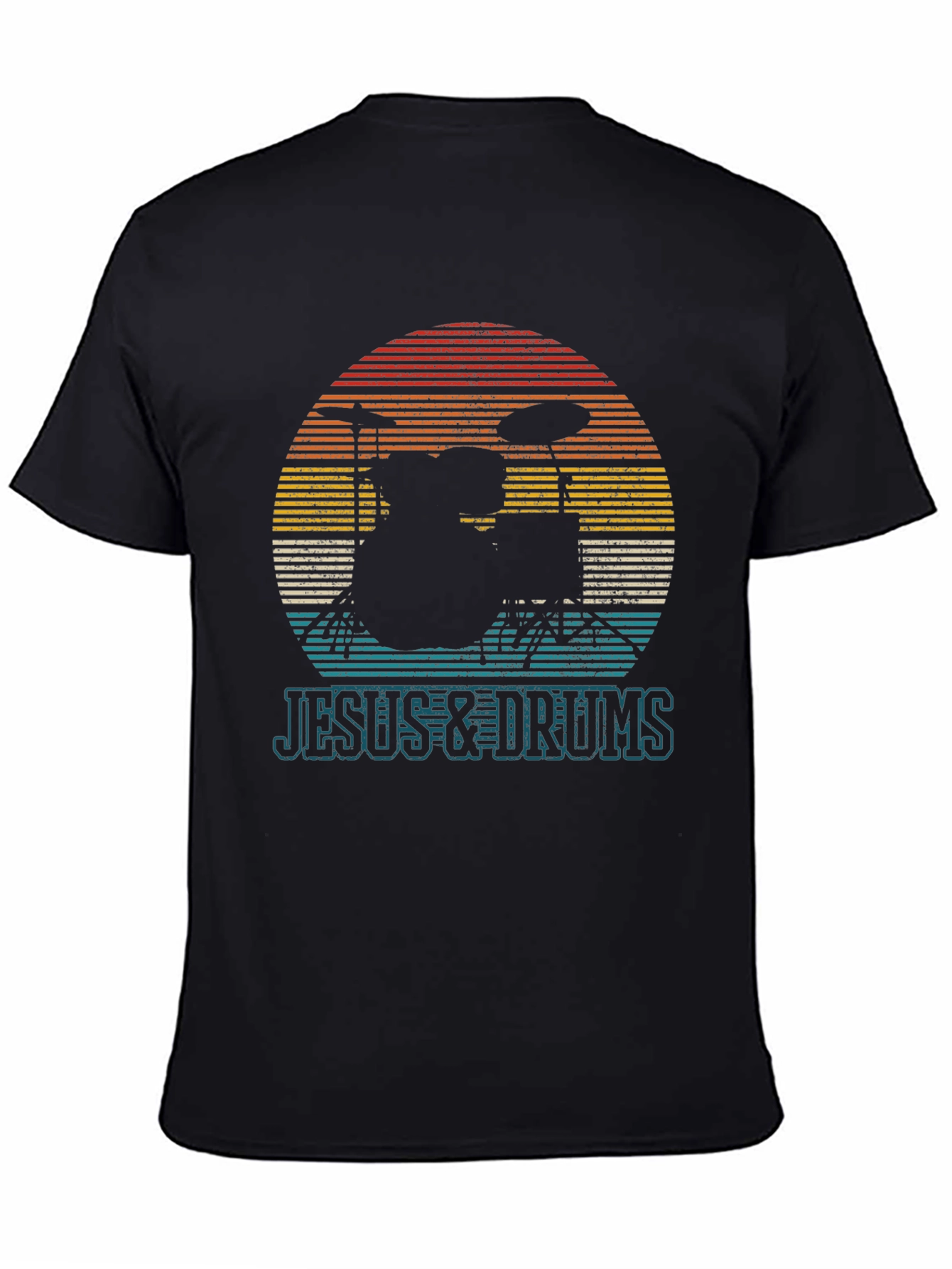 Jesus & Drums T-Shirt - Music Lover Tee