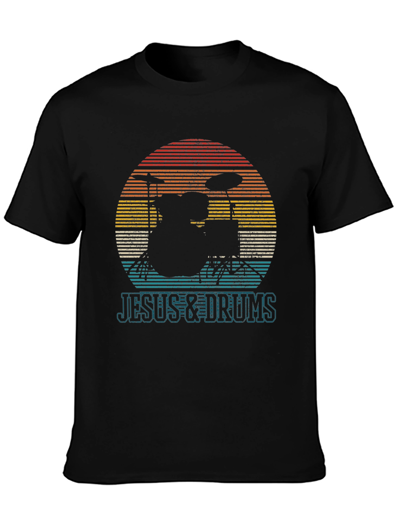 Jesus & Drums T-Shirt - Music Lover Tee