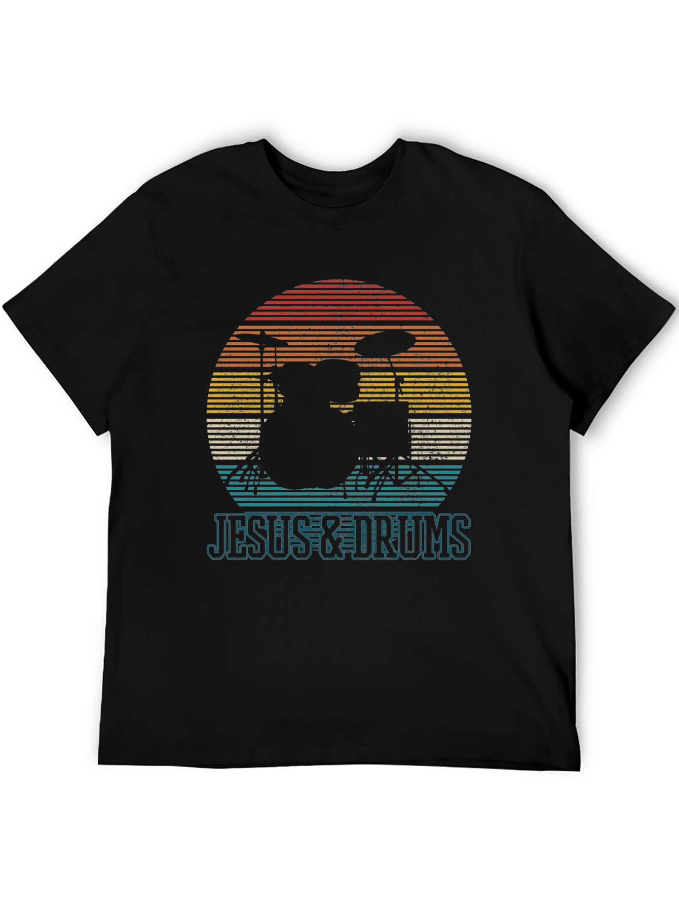 Jesus & Drums T-Shirt - Music Lover Tee