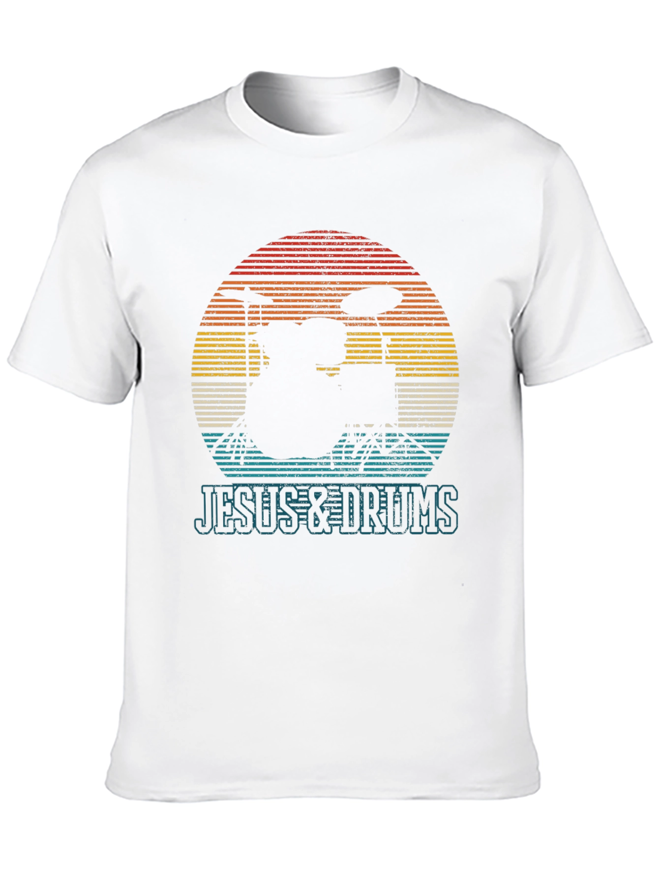 Jesus & Drums T-Shirt - Music Lover Tee
