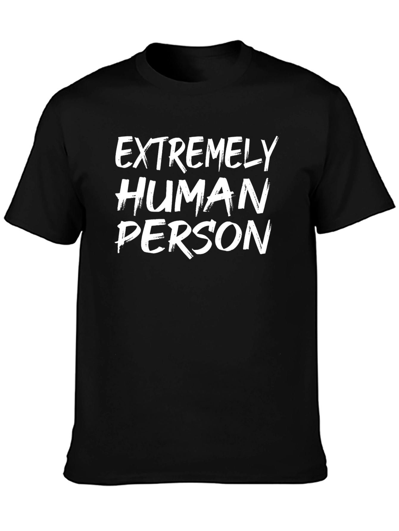Extremely Human Person Graphic Tee - Black