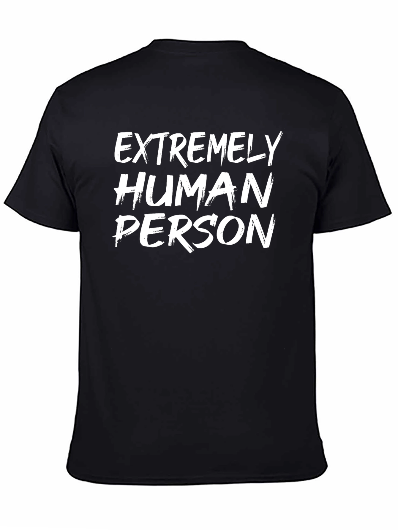 Extremely Human Person Graphic Tee - Black
