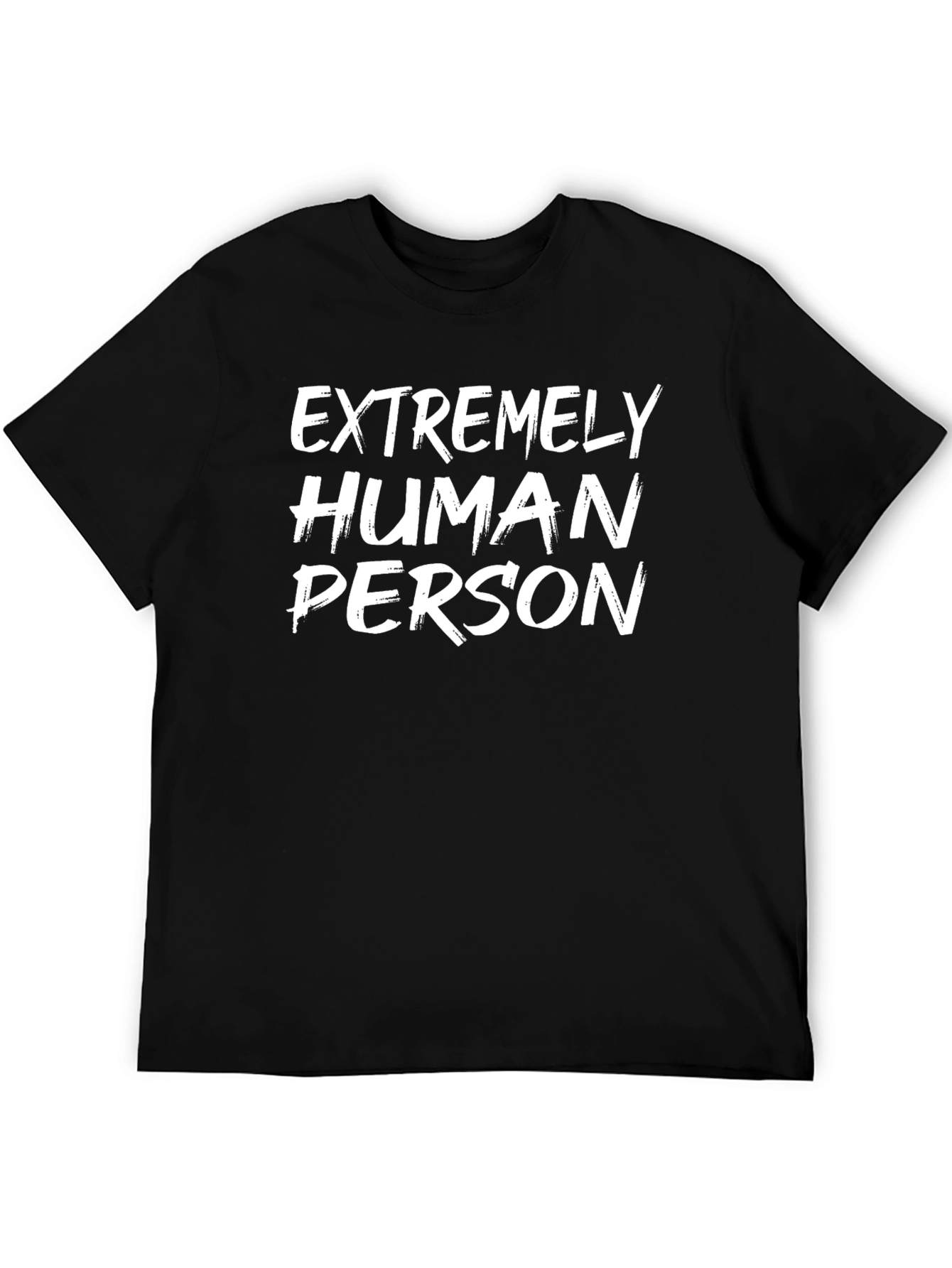 Extremely Human Person Graphic Tee - Black