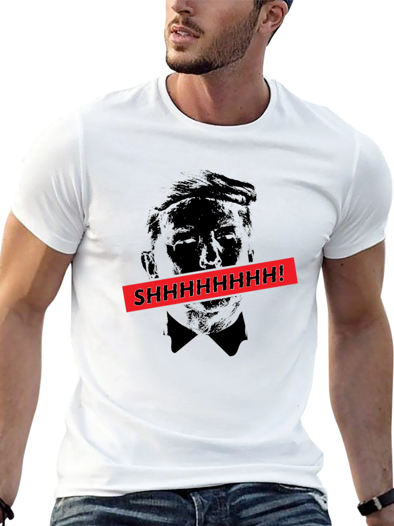 Shhhhhhh! Graphic Tee - Anti-Trump Humor Shirt