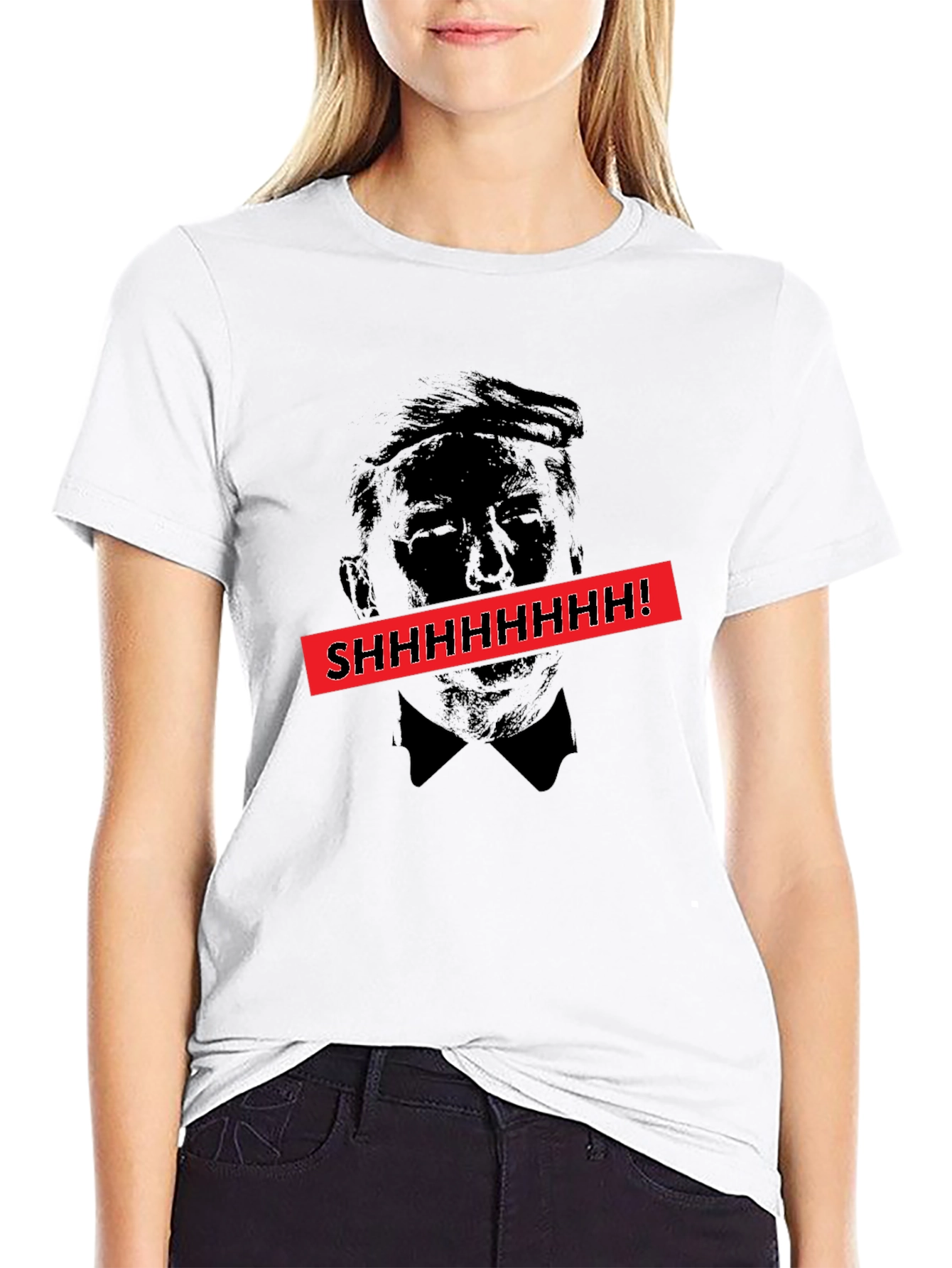 Shhhhhhh! Graphic Tee - Anti-Trump Humor Shirt