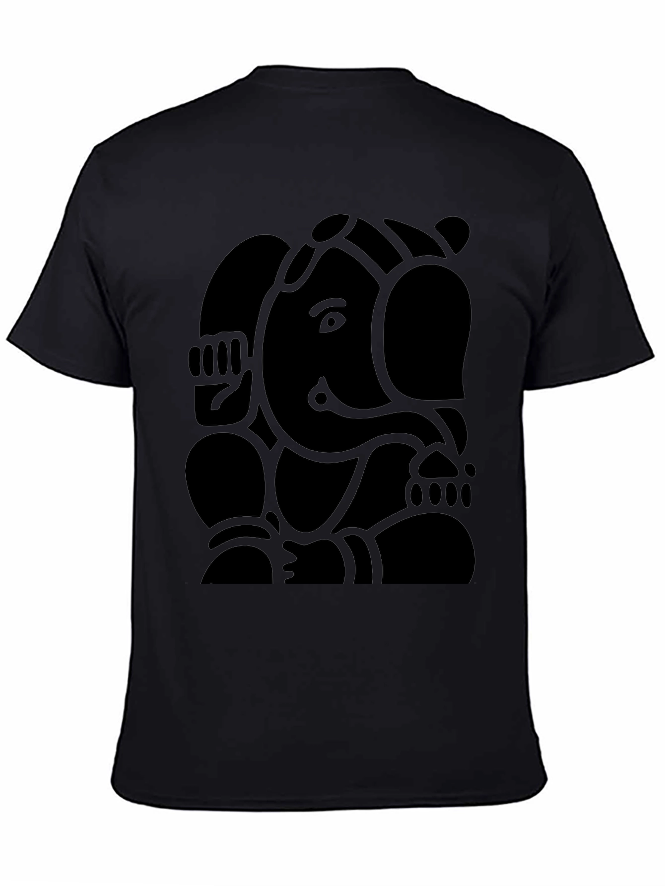 Ganesha Graphic Black T-Shirt