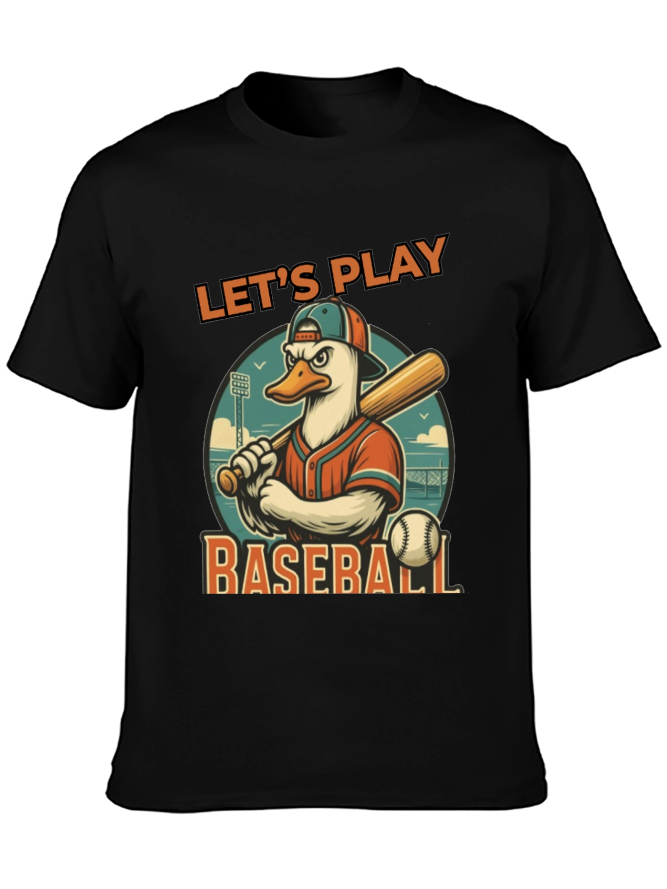 Lets Play Baseball Graphic Tee