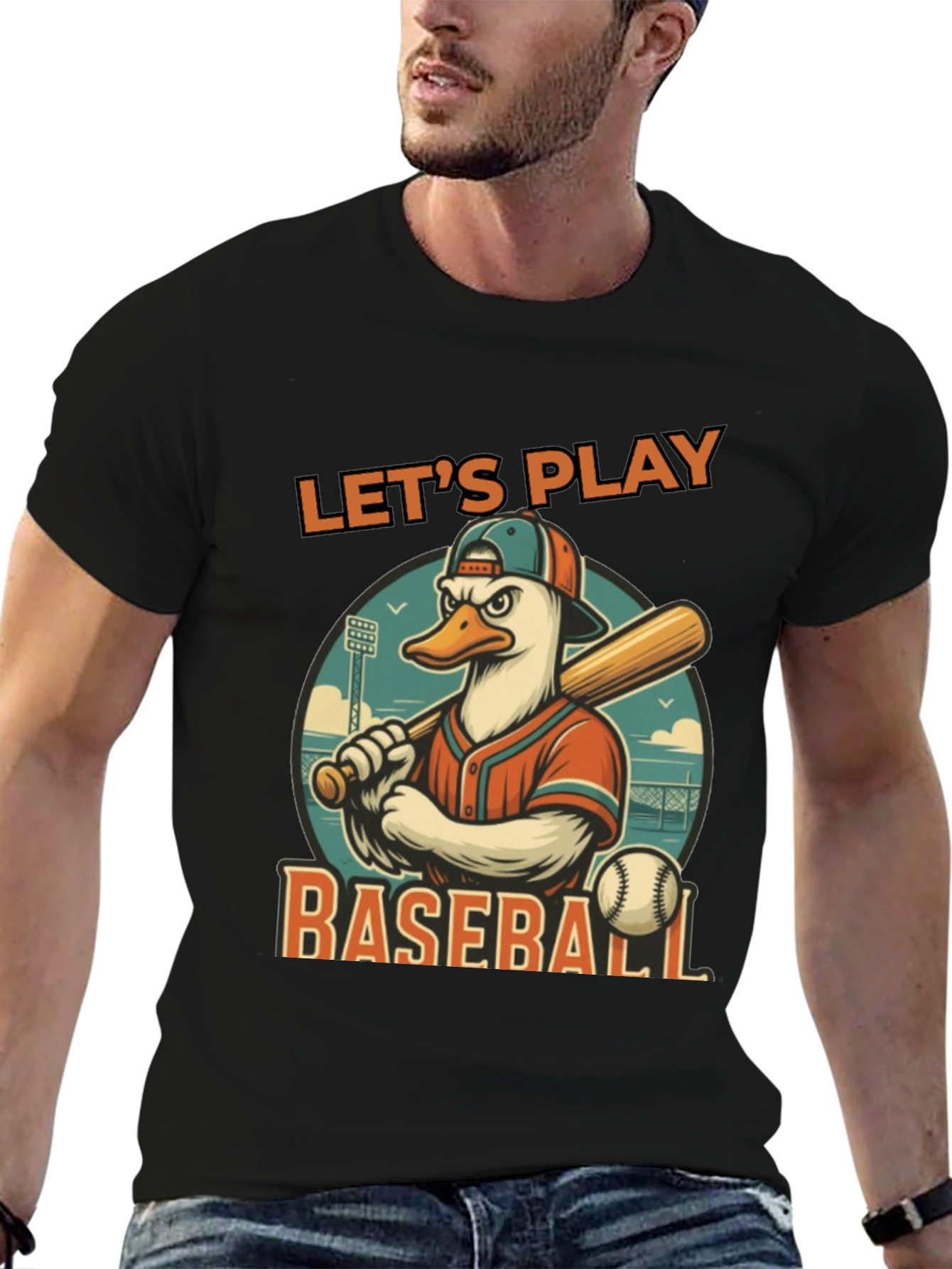 Lets Play Baseball Graphic Tee