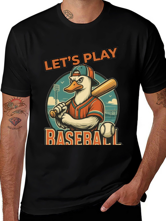 Lets Play Baseball Graphic Tee