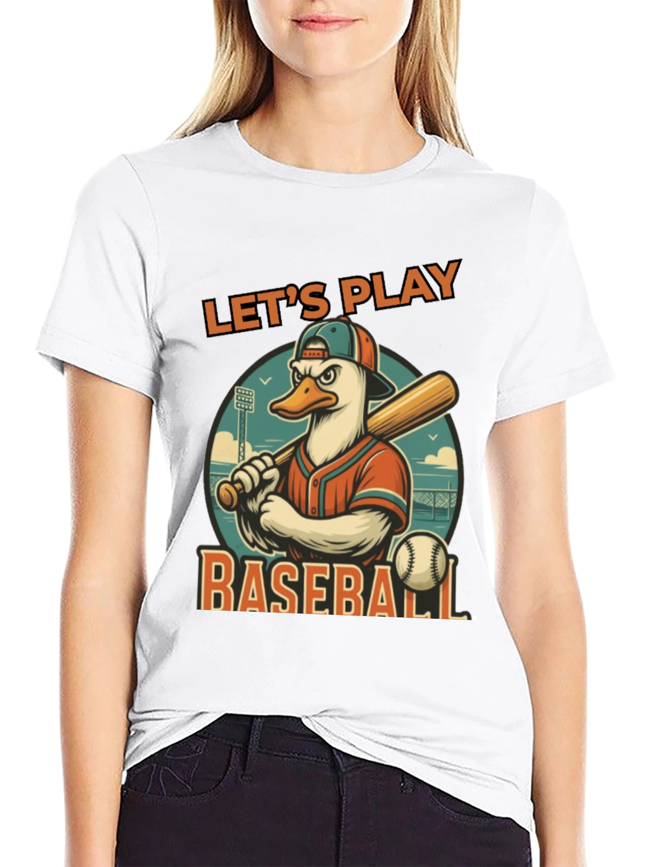 Lets Play Baseball Graphic Tee