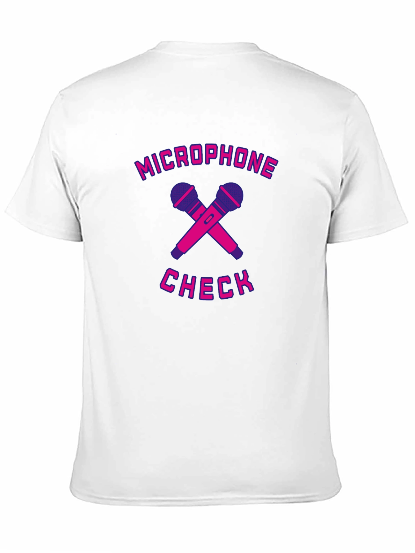 Microphone Check Black T-Shirt