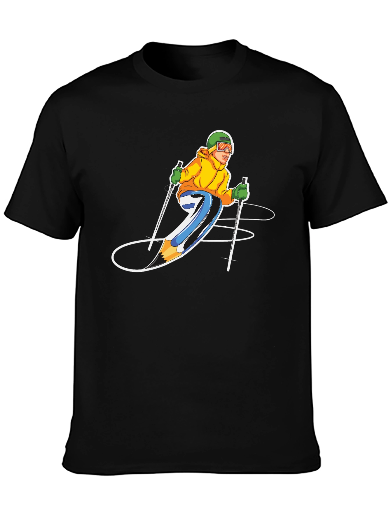 Skier Graphic T-Shirt - Sporty Style!