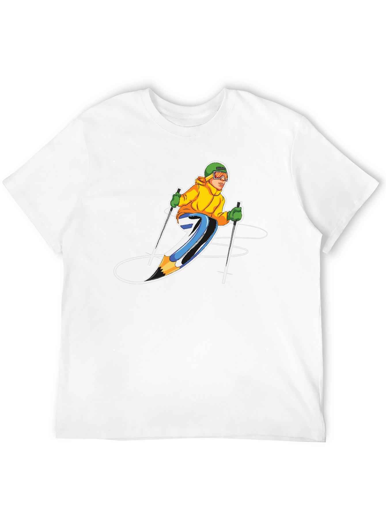 Skier Graphic T-Shirt - Sporty Style!