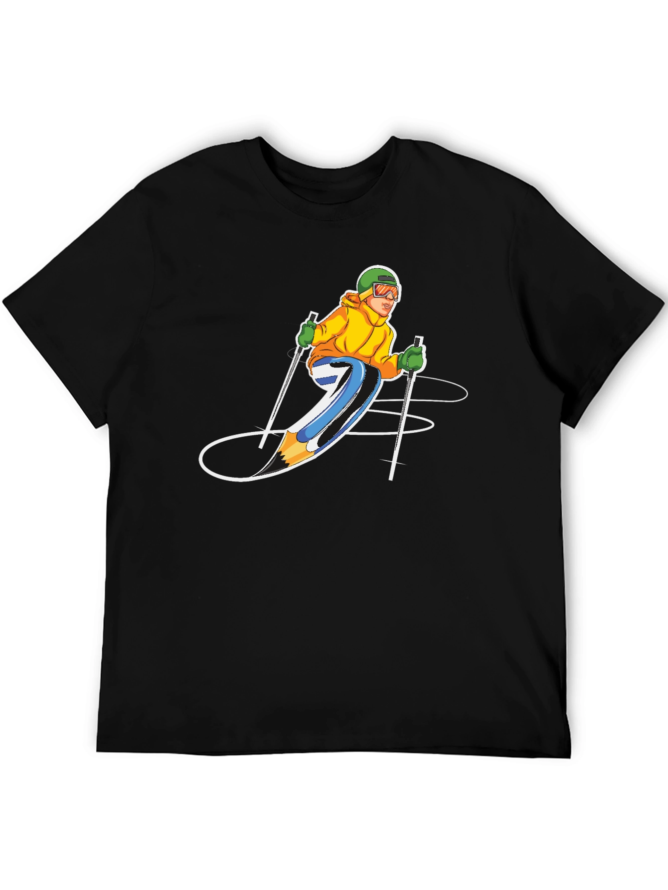 Skier Graphic T-Shirt - Sporty Style!