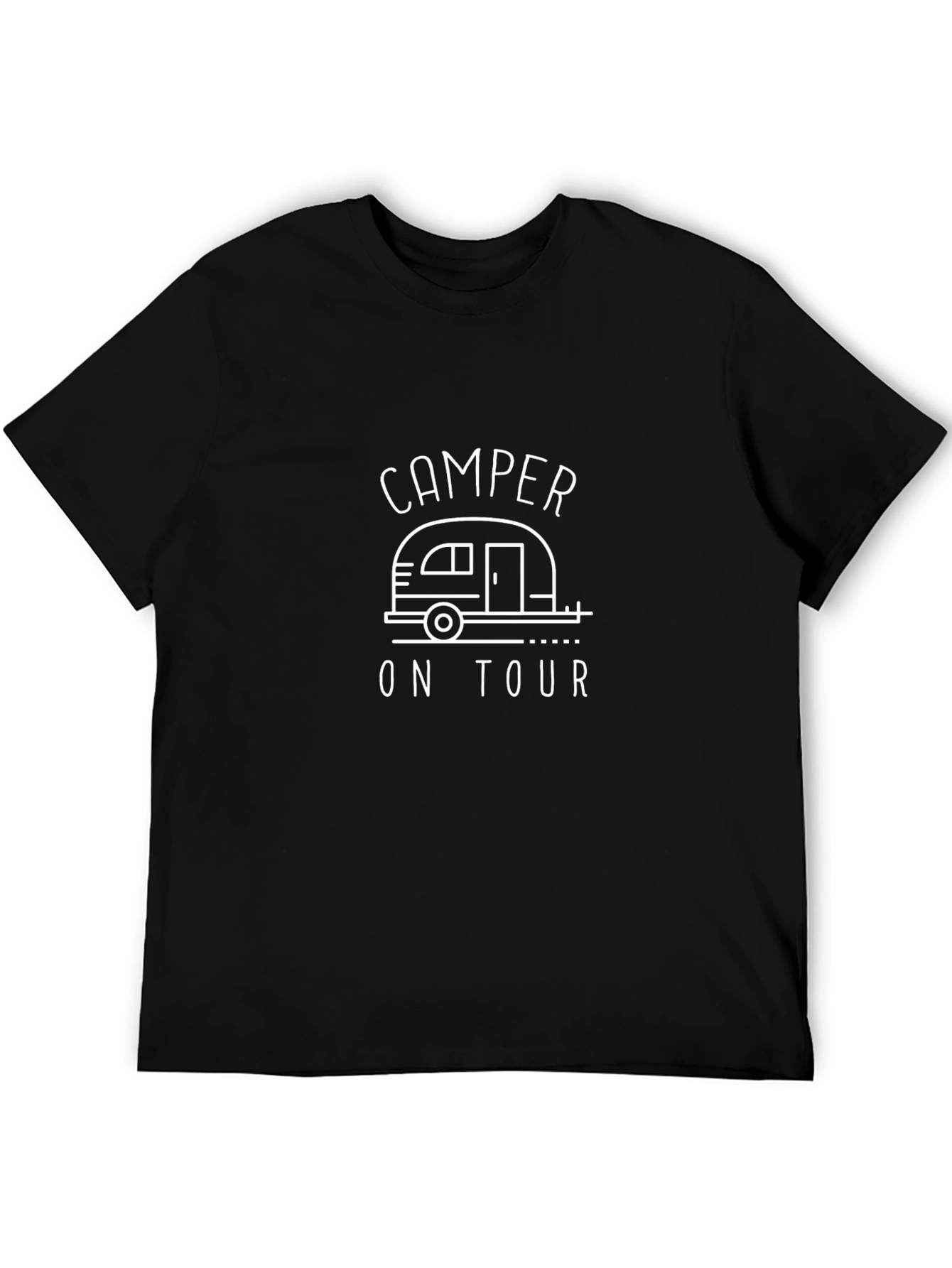 Camper On Tour Graphic Tee - Black