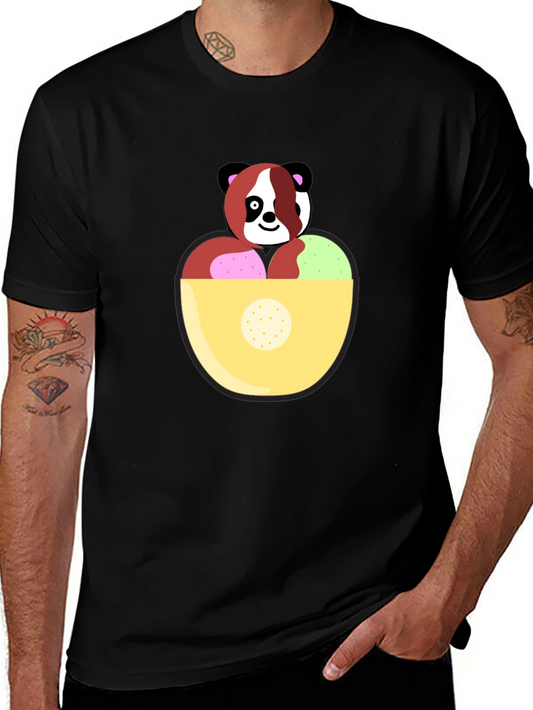 Panda Ice Cream Graphic Tee