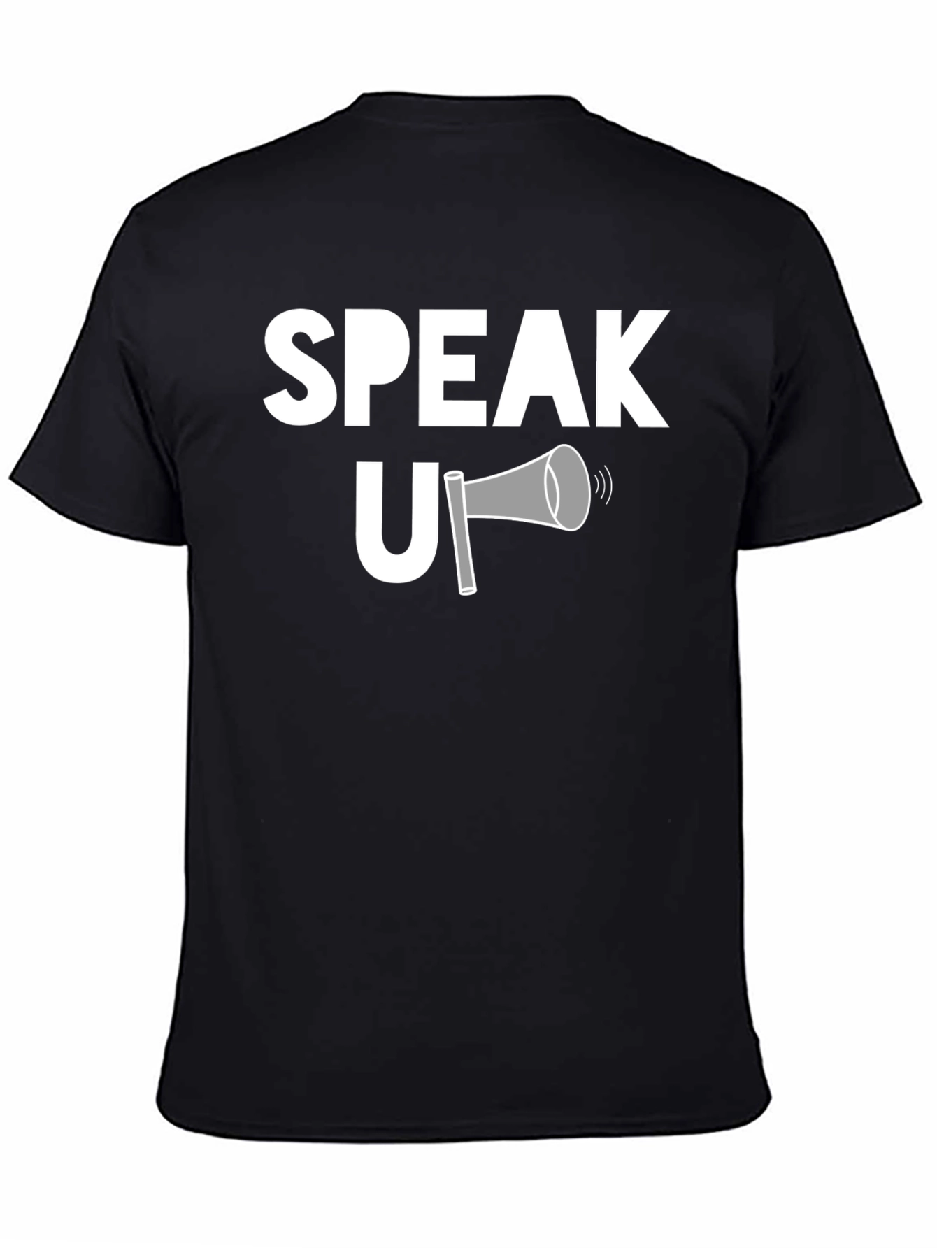 Speak Up Graphic T-Shirt - Black
