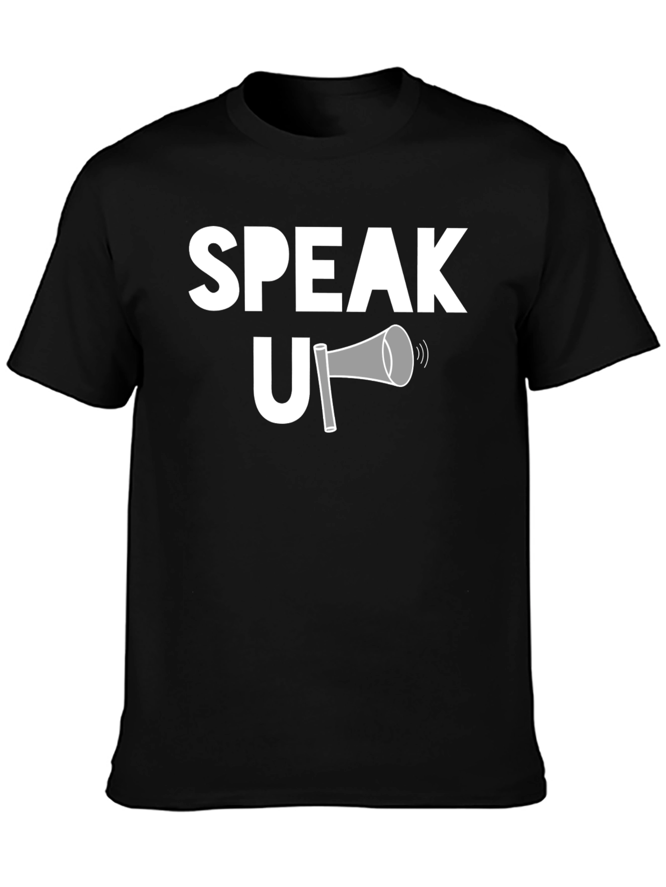 Speak Up Graphic T-Shirt - Black