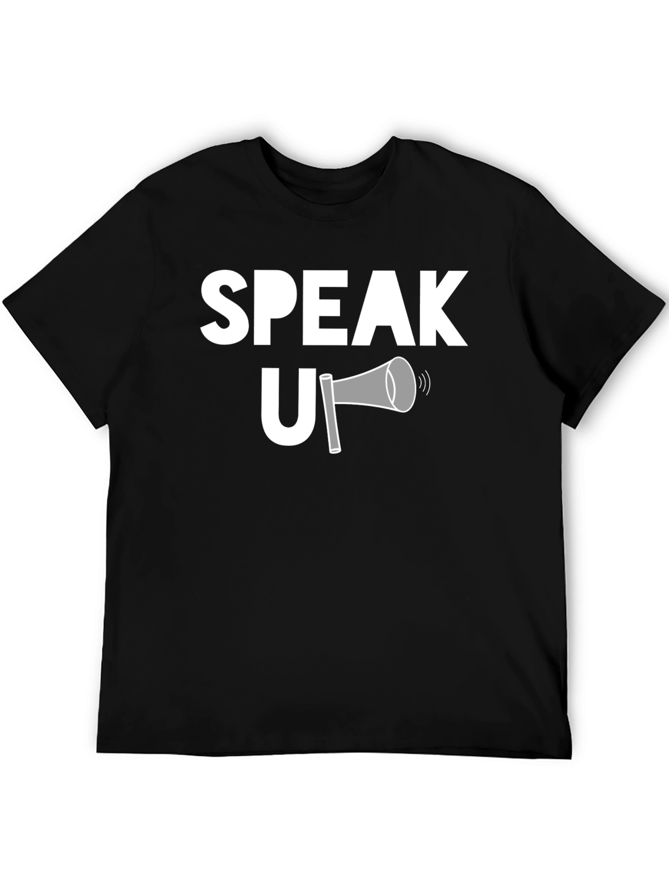 Speak Up Graphic T-Shirt - Black