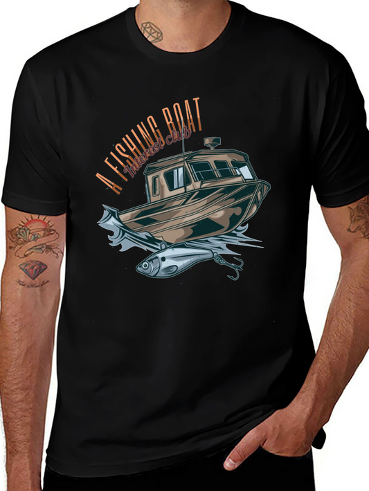 Fishing Boat T-Shirt - Anglers Club Tee