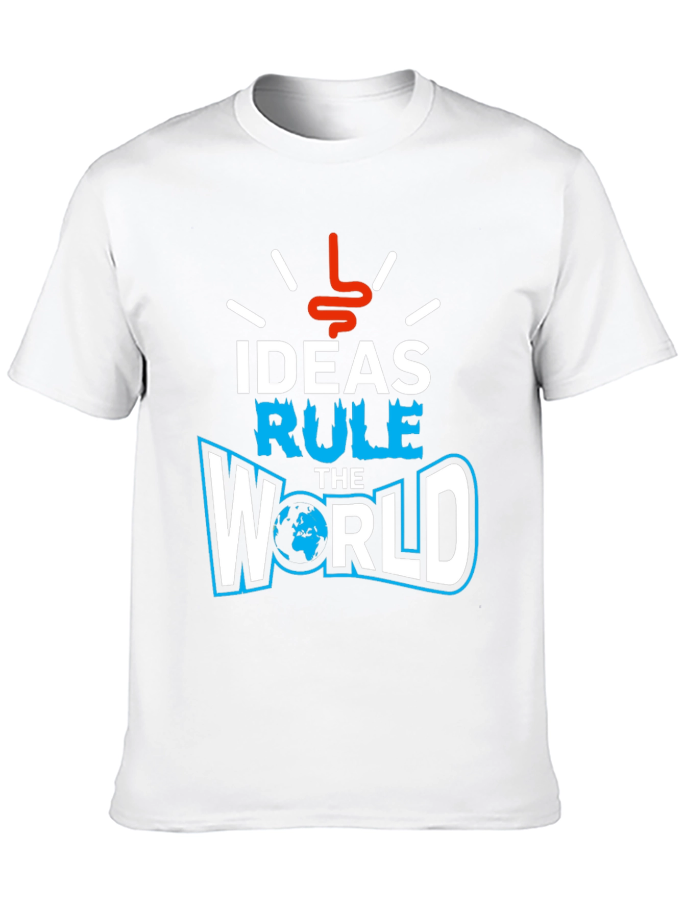 Ideas Rule the World Graphic T-Shirt - Black