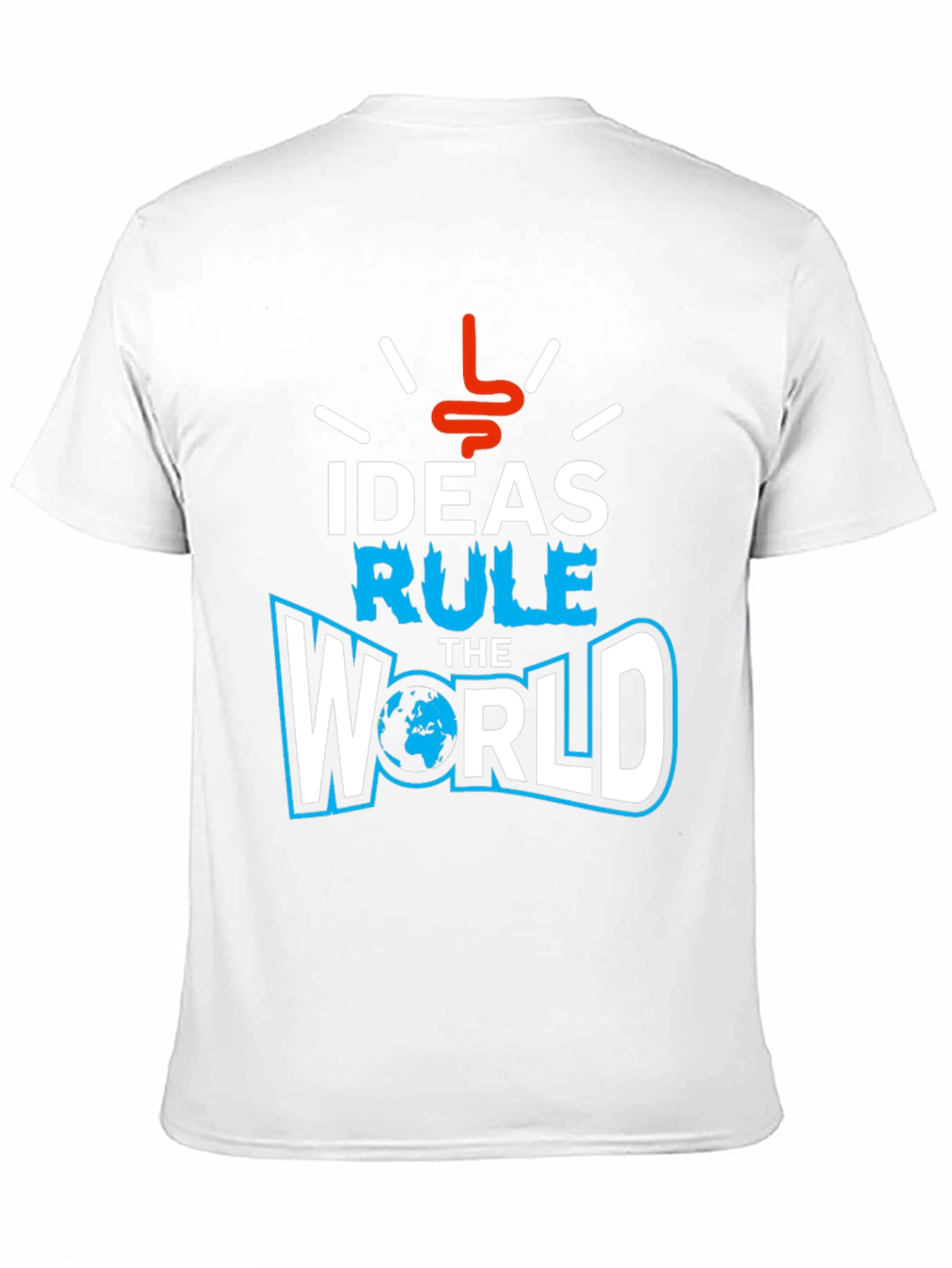 Ideas Rule the World Graphic T-Shirt - Black