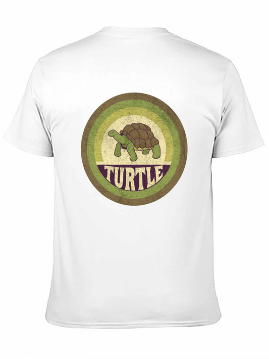 Retro Turtle Graphic Tee - Vintage Style Comfort