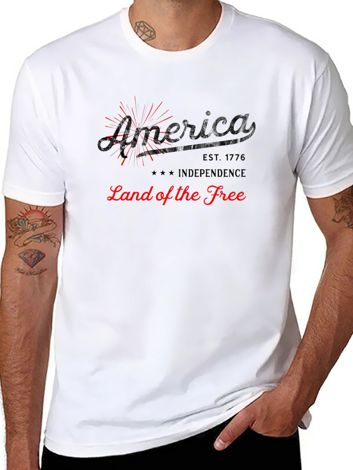 America Land of the Free Graphic Tee