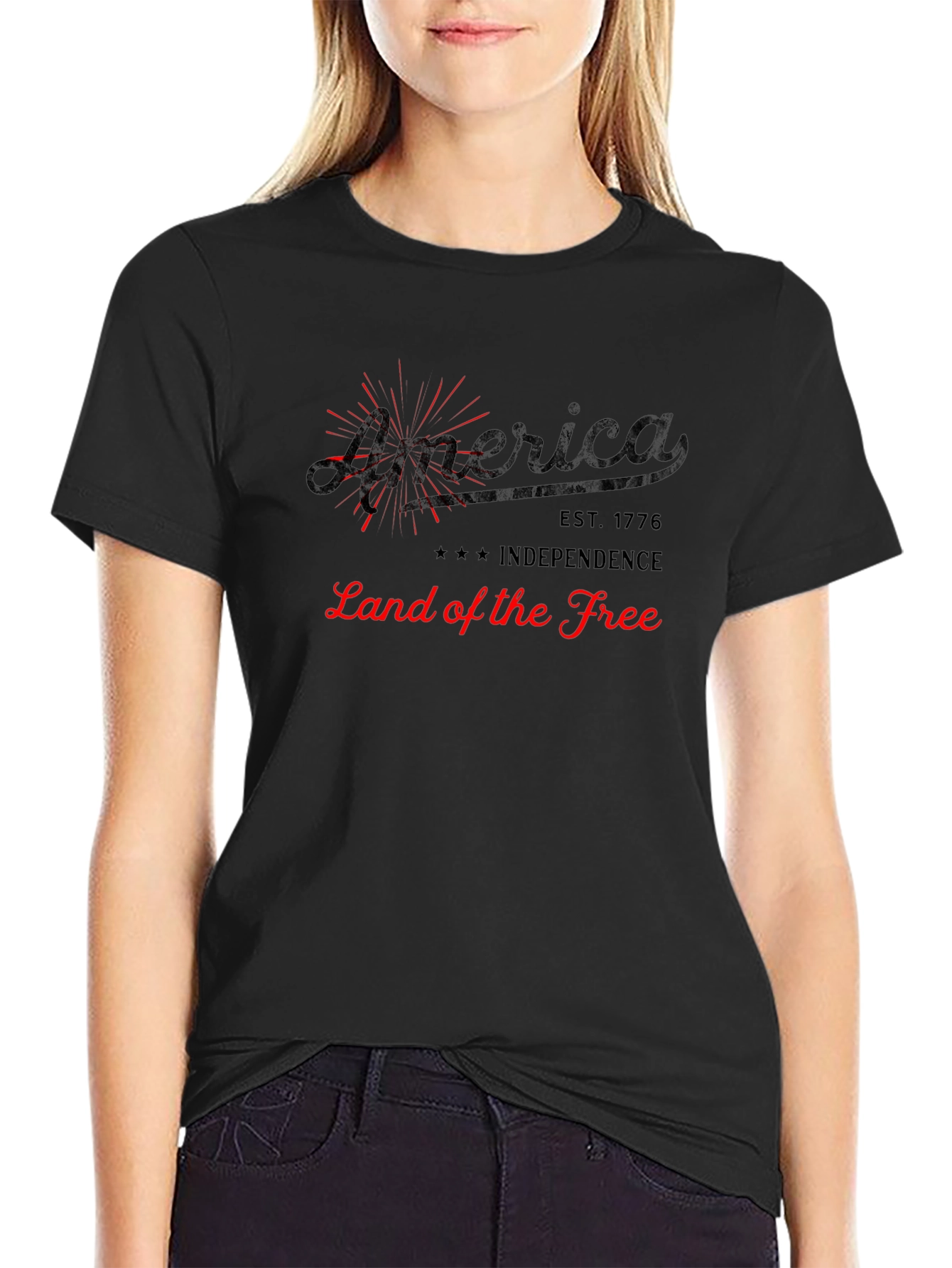 America Land of the Free Graphic Tee