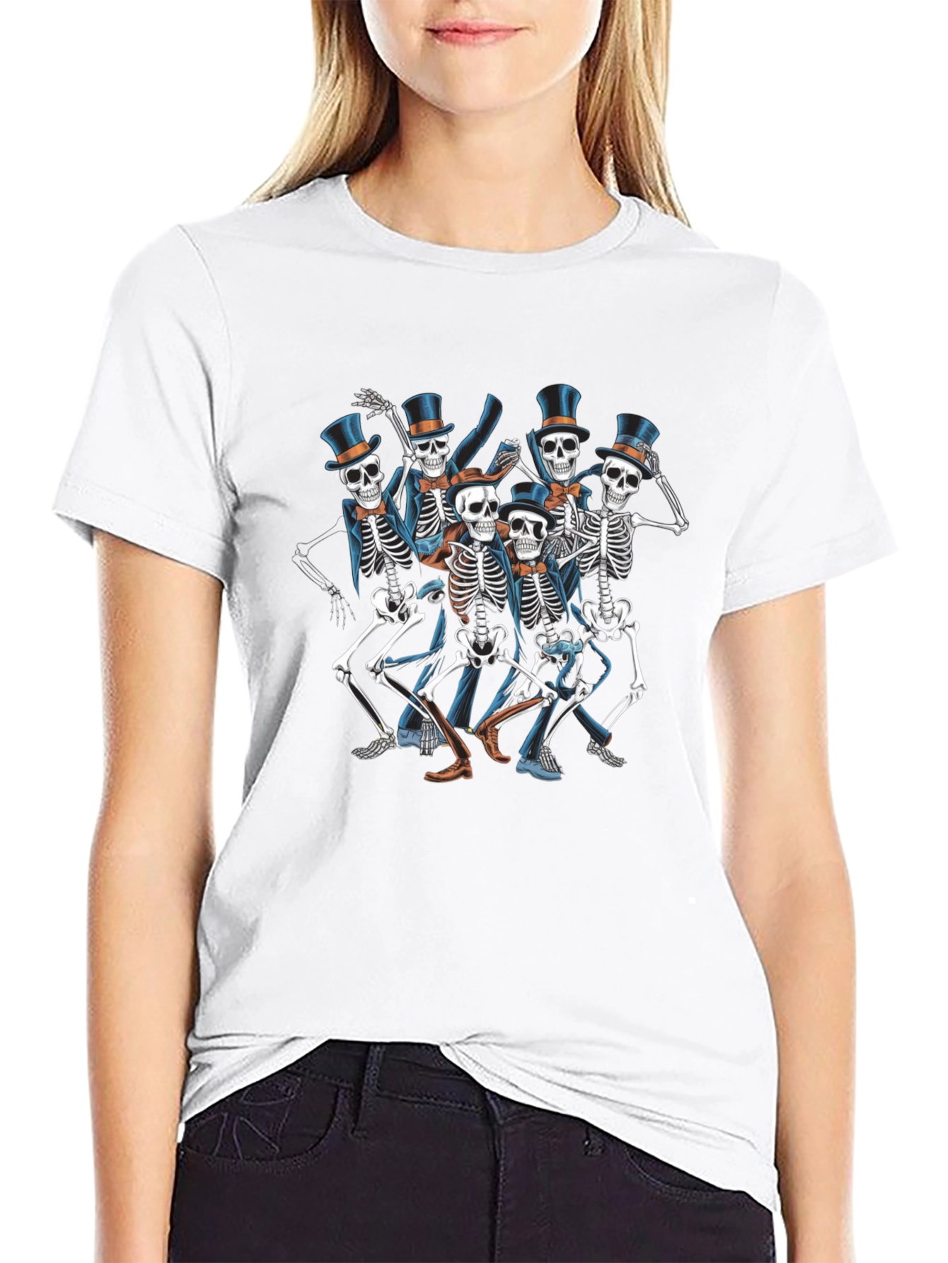 Skeleton Dance Crew T-Shirt - Black