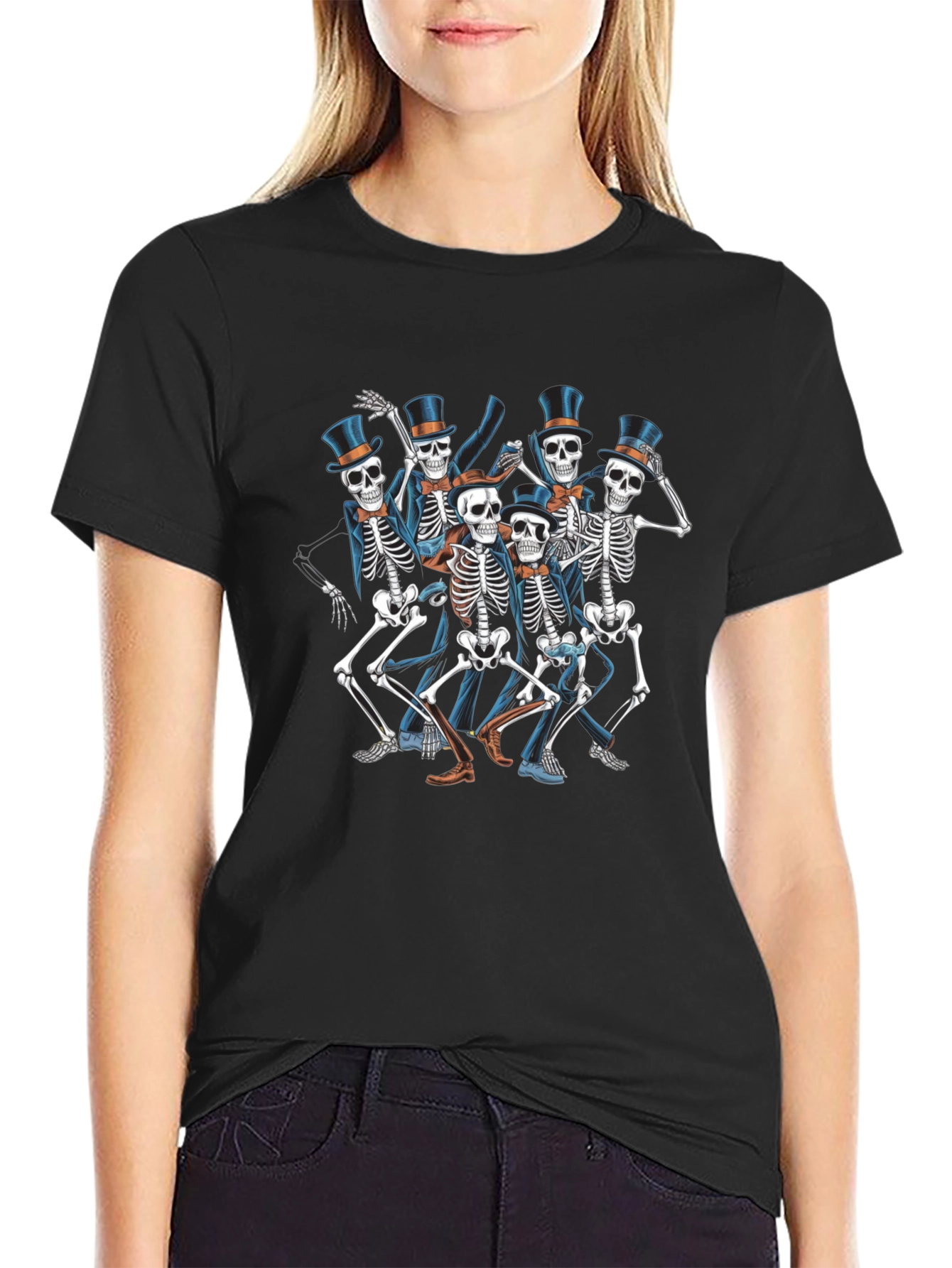 Skeleton Dance Crew T-Shirt - Black