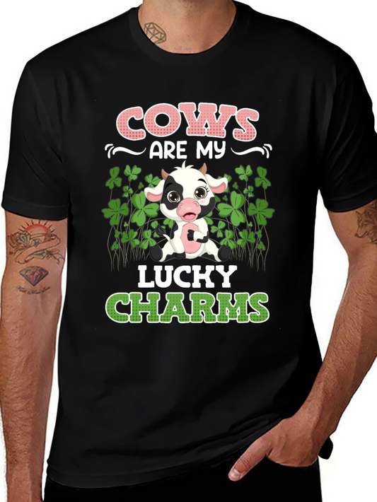 Cows Are My Lucky Charms Graphic T-Shirt
