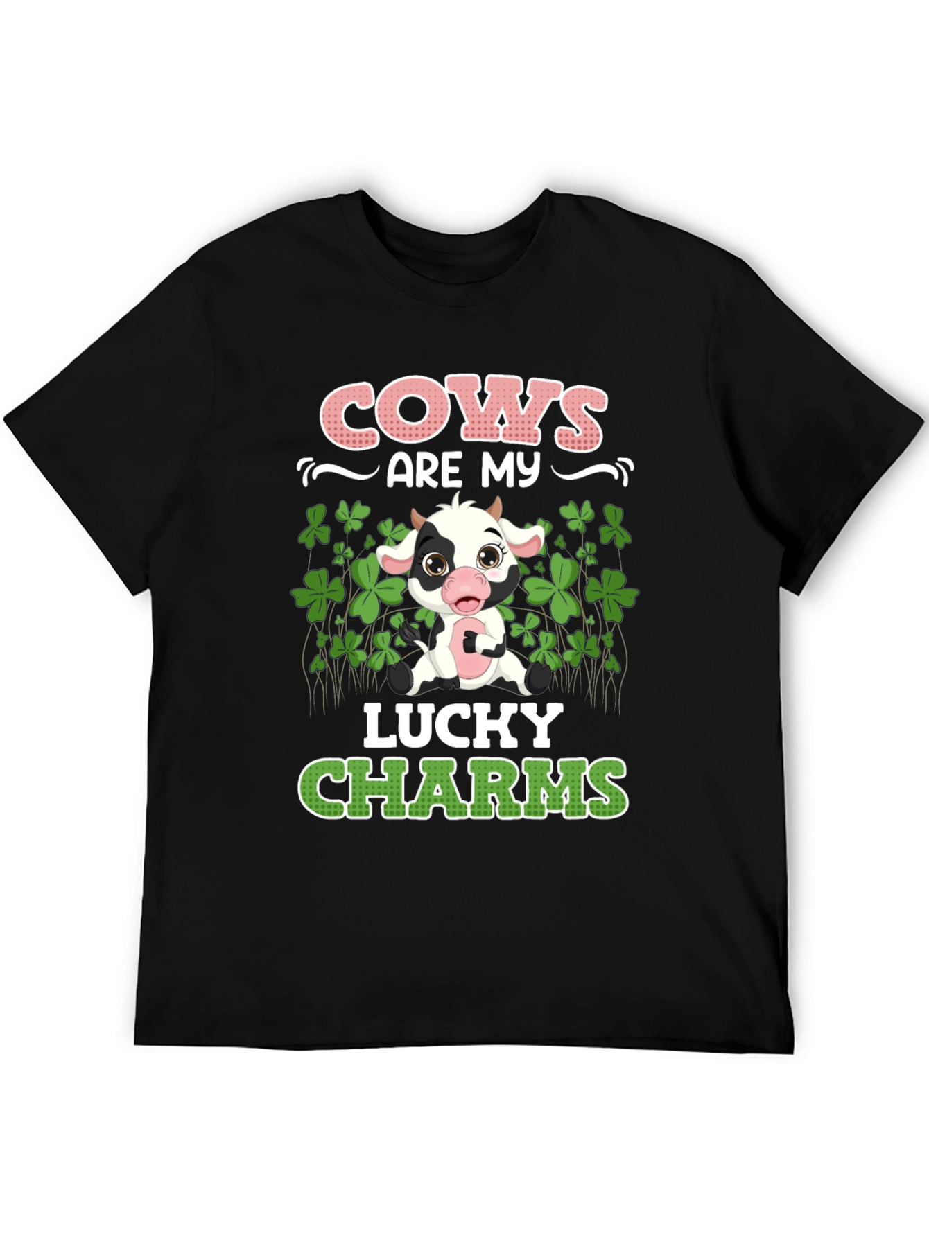 Cows Are My Lucky Charms Graphic T-Shirt
