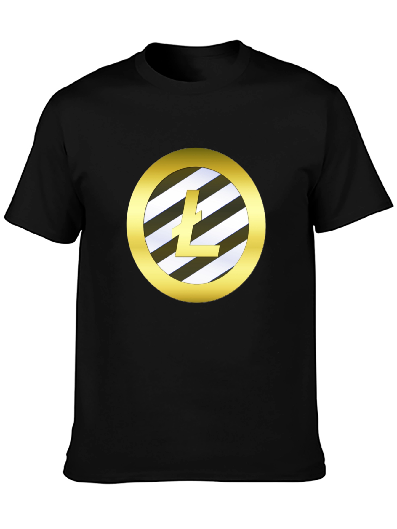 Litecoin Logo Black T-Shirt Crypto Fan Apparel