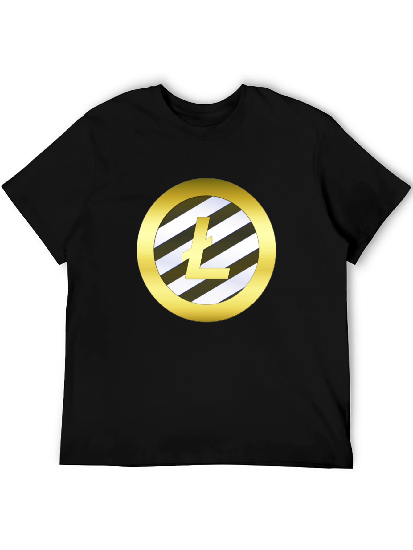 Litecoin Logo Black T-Shirt Crypto Fan Apparel