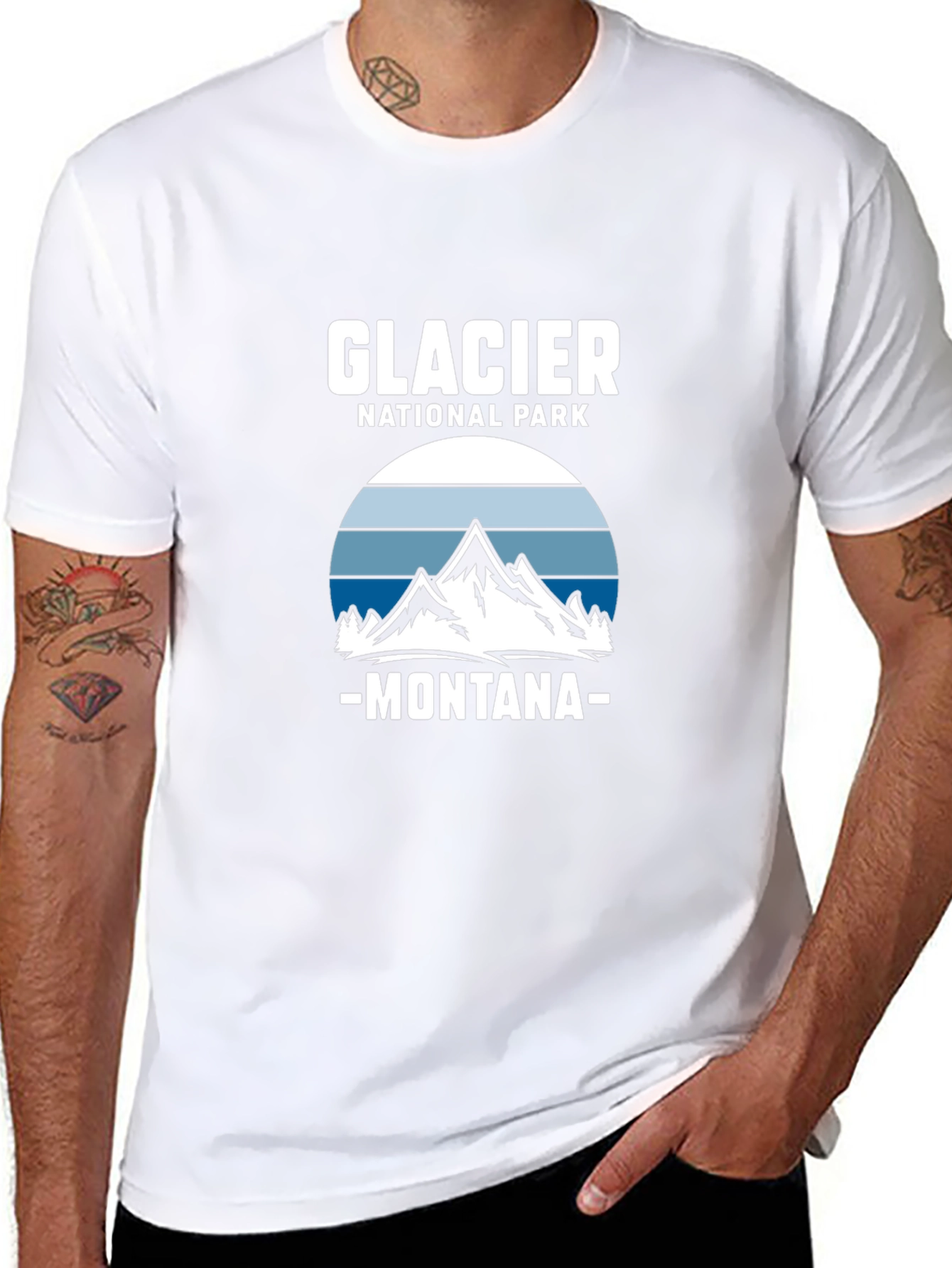 Glacier National Park Montana Graphic Tee