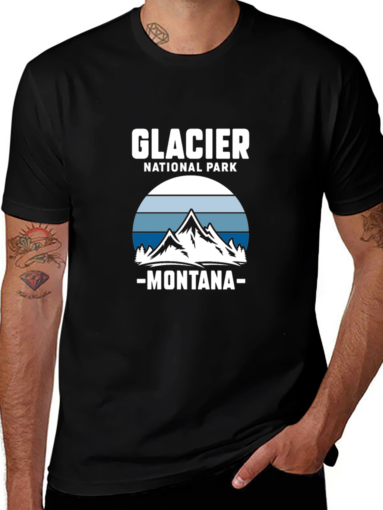 Glacier National Park Montana Graphic Tee