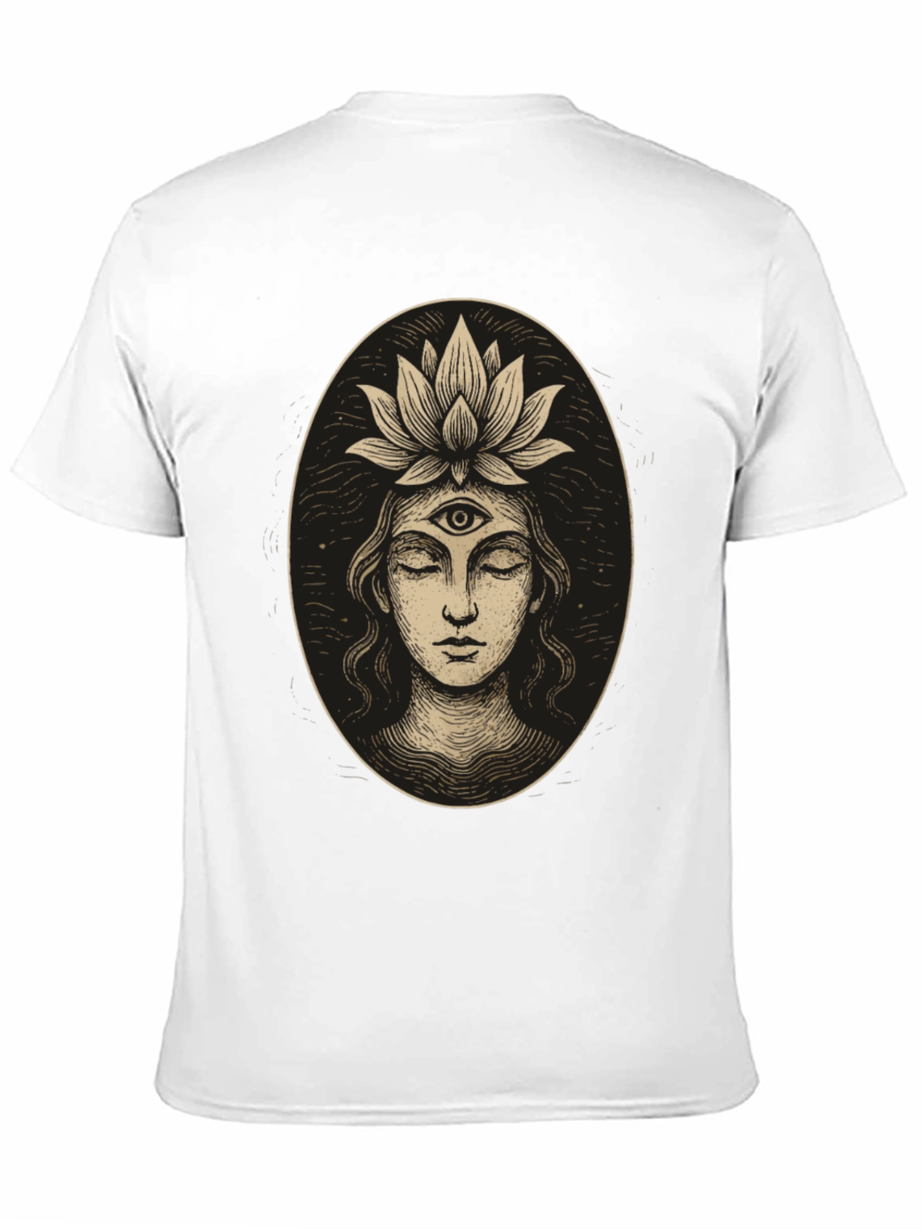 Third Eye Lotus Graphic Tee - Unisex Black T-Shirt